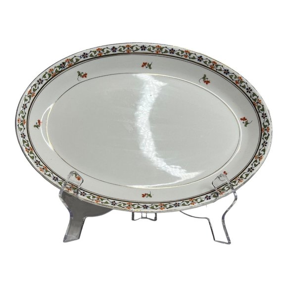 Vintage John Haddock Sons Royal Vitreous England Small Serving Tray Platter 11.5 - Picture 1 of 9